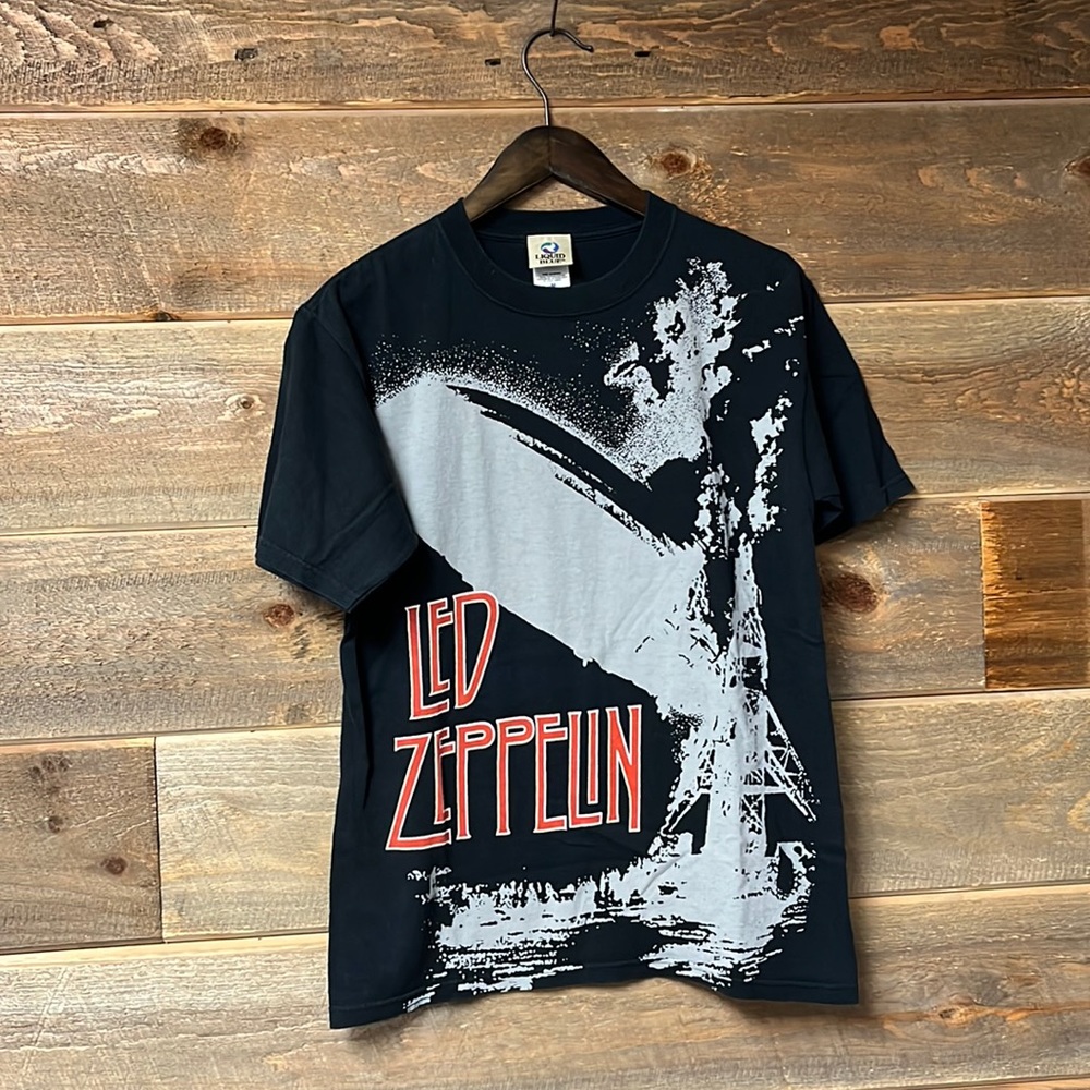 Vintage Led Zeppelin Exploding Zeppelin Liquid Bl… - image 1